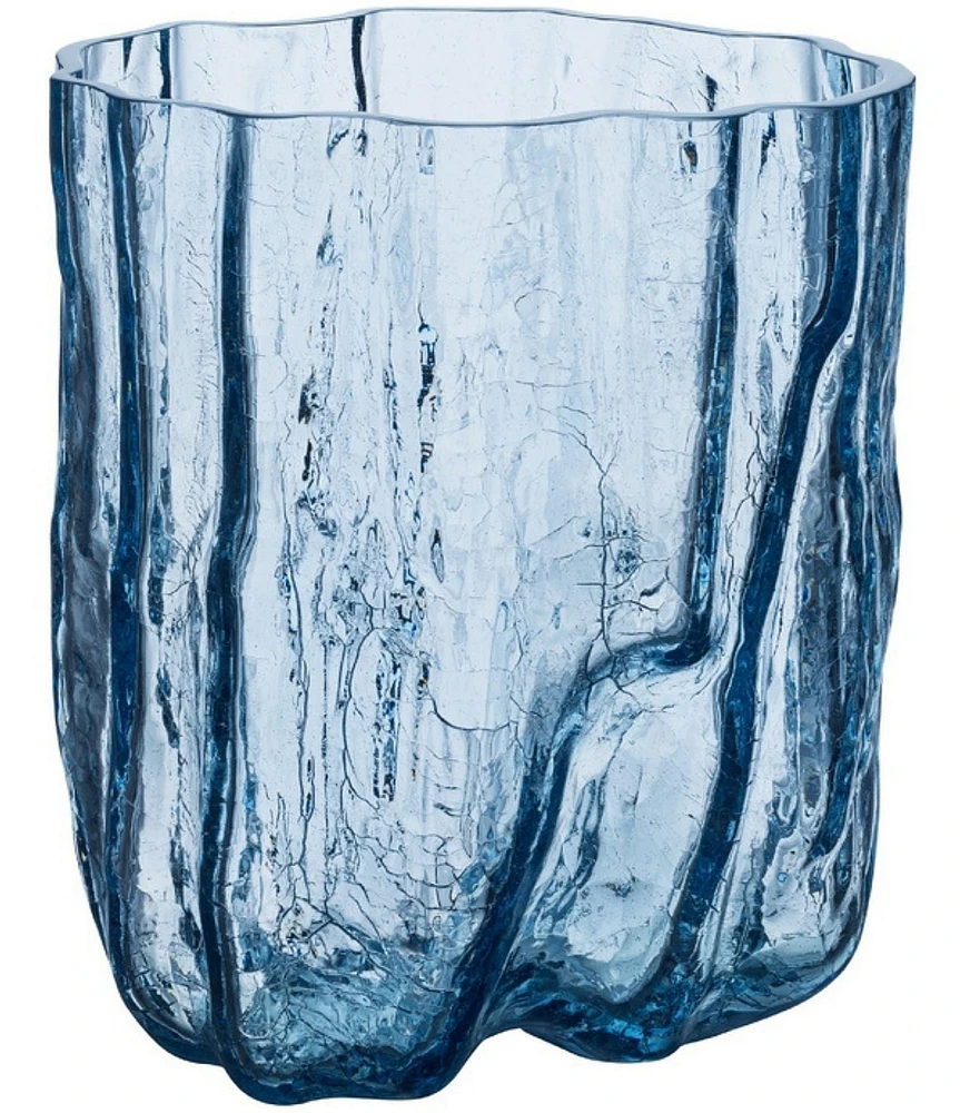 Kosta Boda Crystal Crackle Tall Vase