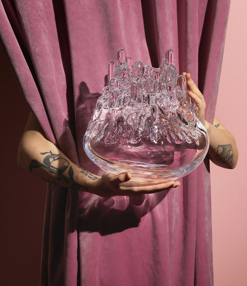 Kosta Boda Polar Clear Large Votive Candleholder