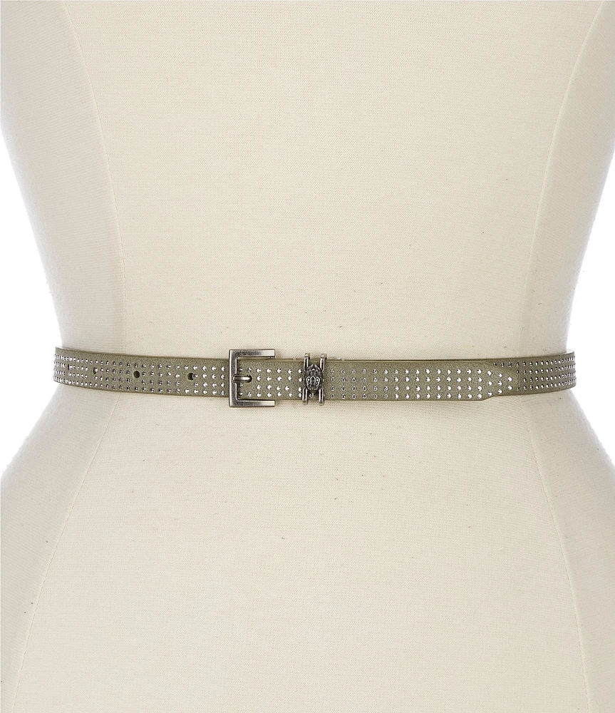 Kurt Geiger London 0.59#double; Stone Embellished Belt