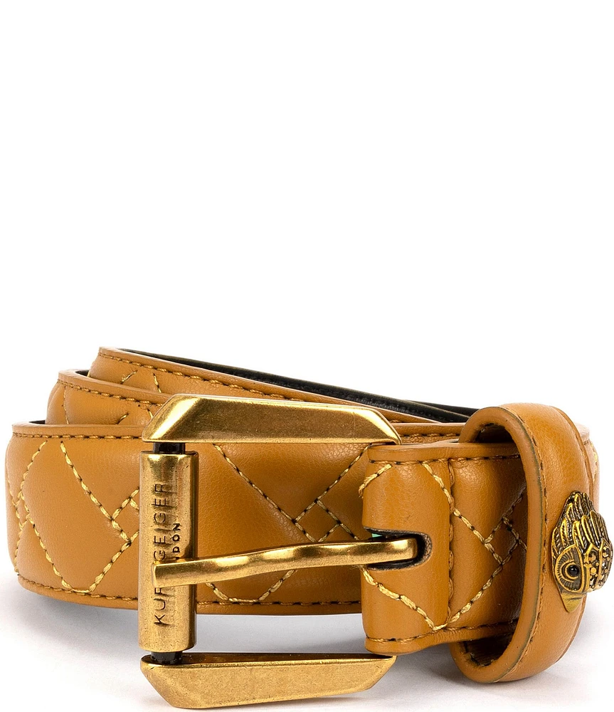 Kurt Geiger London 1.2#double; Mirco Quilted Leather Hip Belt