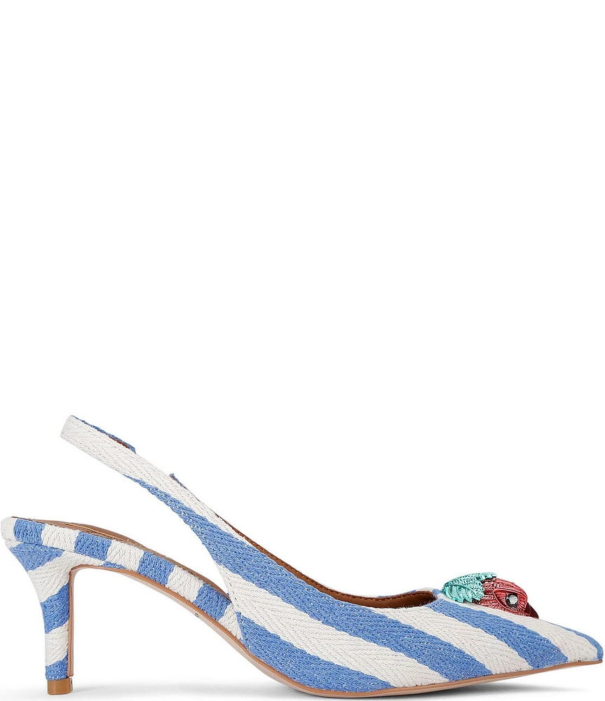Kurt Geiger London Belgravia Summer Stripe Slingback Pumps
