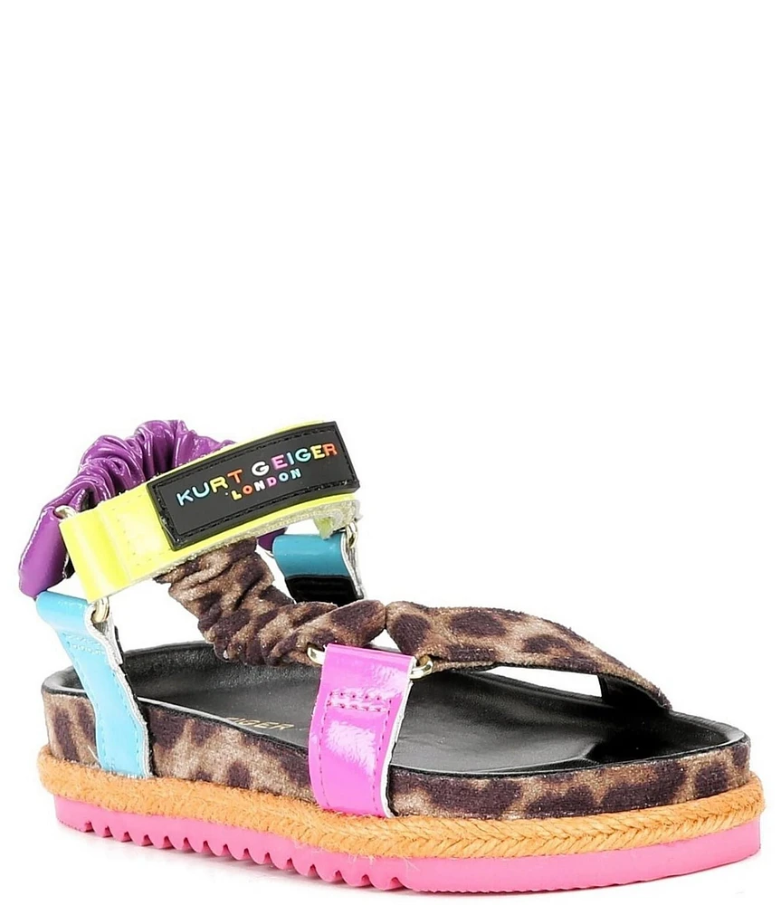 Kurt Geiger London Girls' Orion Leopard Multi Espadrille Sandals (Infant)