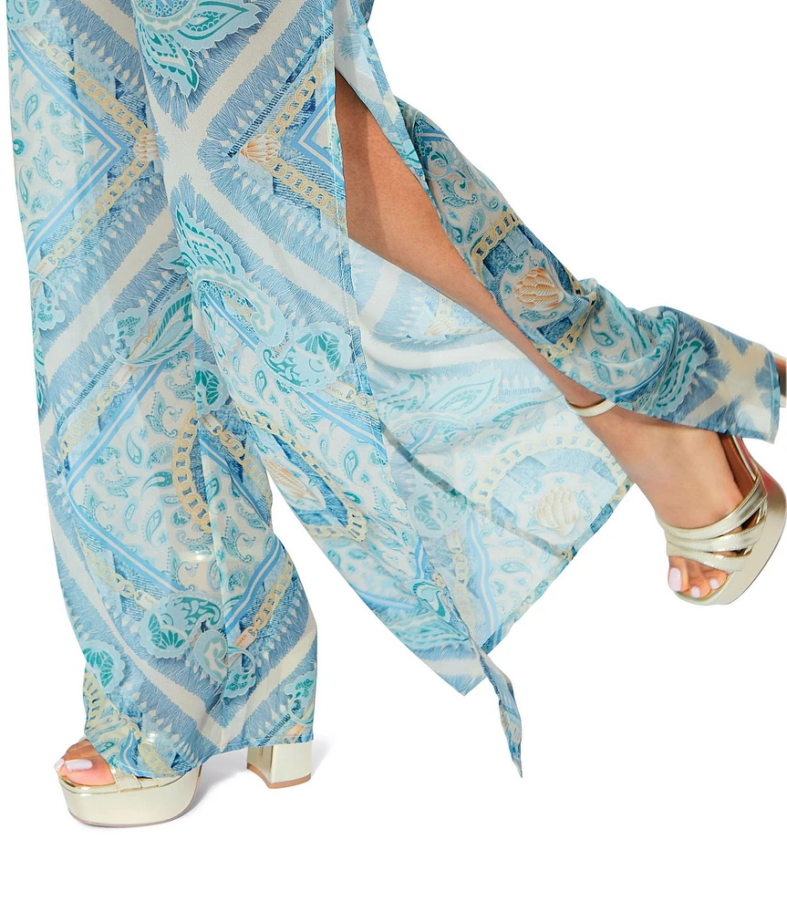 Kurt Geiger London Kensington Resort Gold Chain Trousers Swim Cover-Up