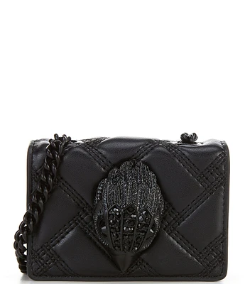 Kurt Geiger London Micro Kensington Drench Quilted Large Eagle Head Crossbody Bag