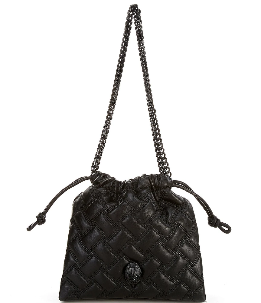 Kurt Geiger London Small Kensington Drench Drawstring Slouchy Bucket Bag