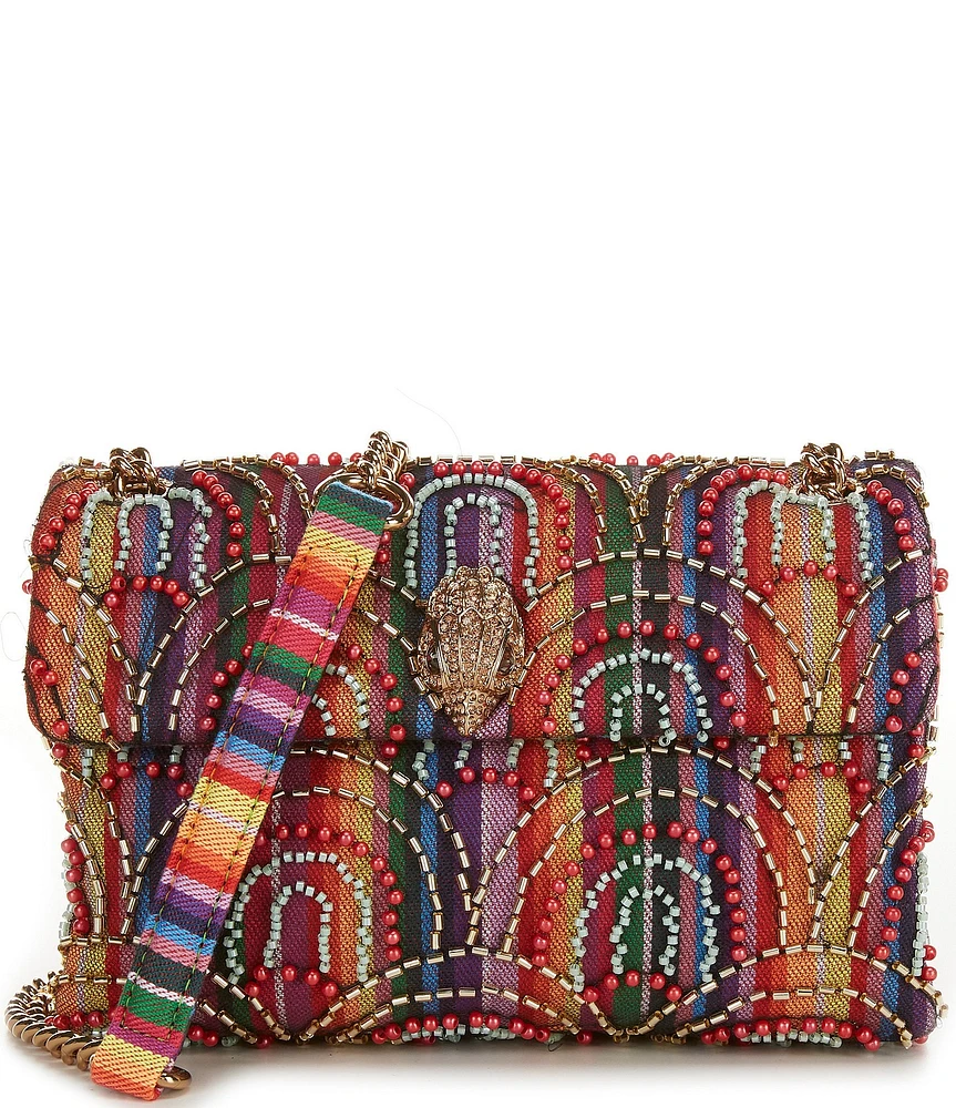 Kurt Geiger London Soft Medium Kensington Beaded Convertible Crossbody Bag