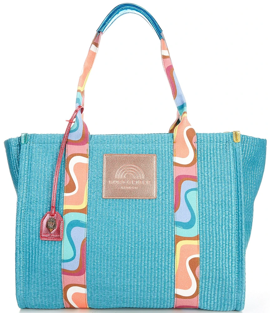 Kurt Geiger London Southbank Large Raffia Shopper Tote Bag