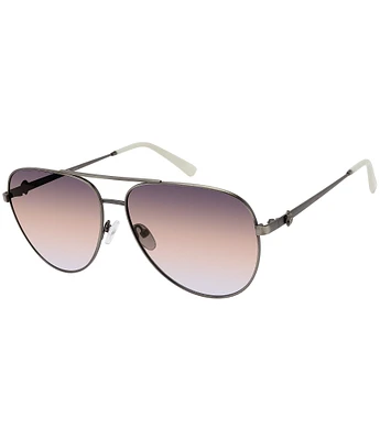 Kurt Geiger London Women's KGL1027 65mm Aviator Sunglasses
