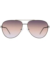Kurt Geiger London Women's KGL1027 65mm Aviator Sunglasses