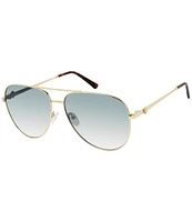 Kurt Geiger London Women's KGL1027 65mm Aviator Sunglasses