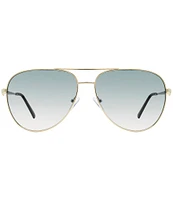Kurt Geiger London Women's KGL1027 65mm Aviator Sunglasses