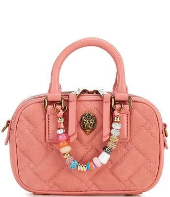 Kurt Geiger London XS Kensington Bead Charm Woven Crossbody Bag