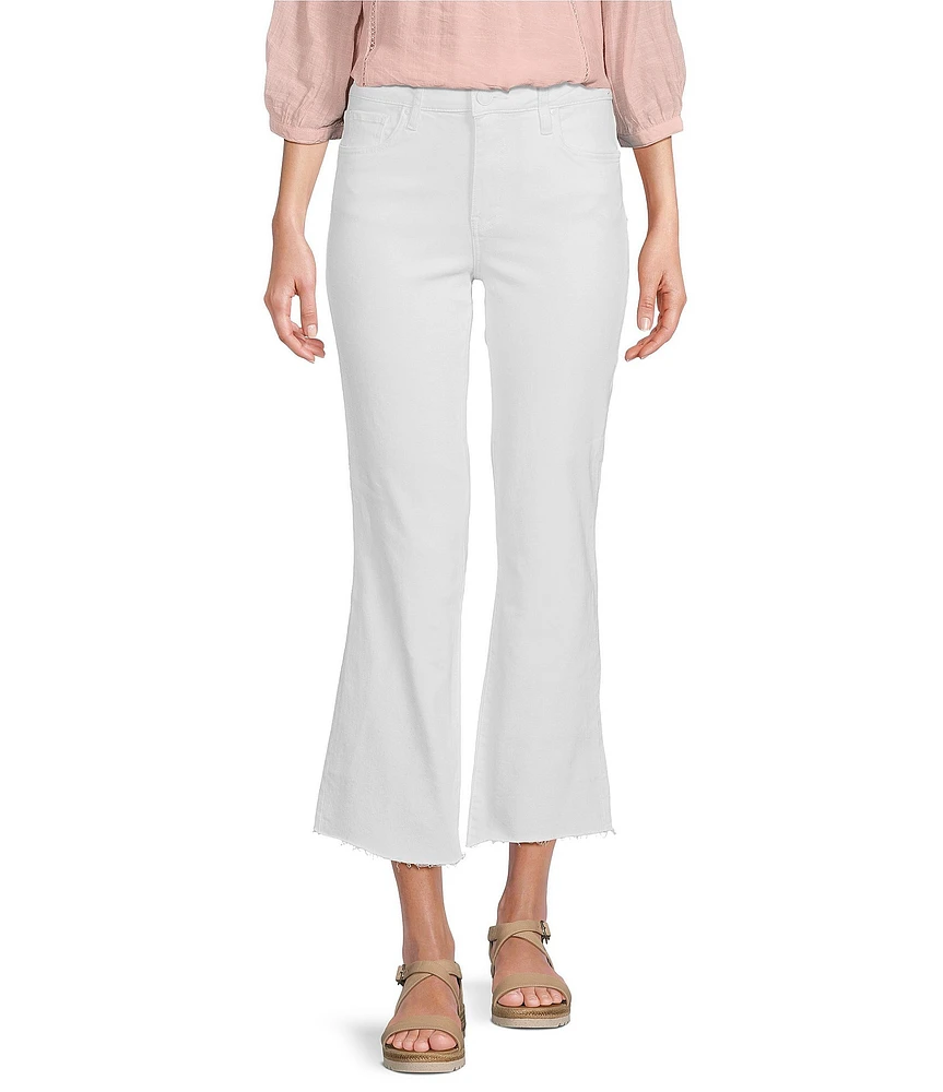 KUT from the Kloth High Rise Raw Hem Ankle Flare Jeans