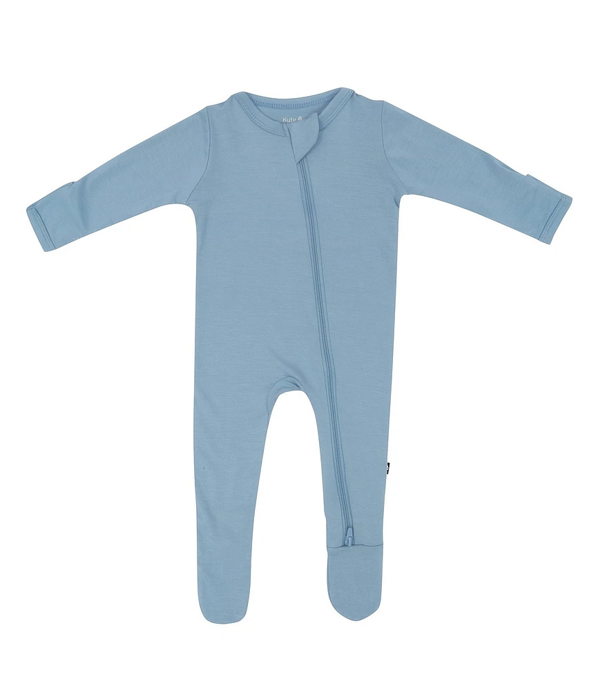 Kyte BABY Baby Boys Bamboo Zip Front Footie