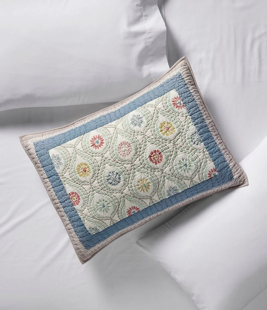 L.L.Bean Botanical Border Quilted Sham