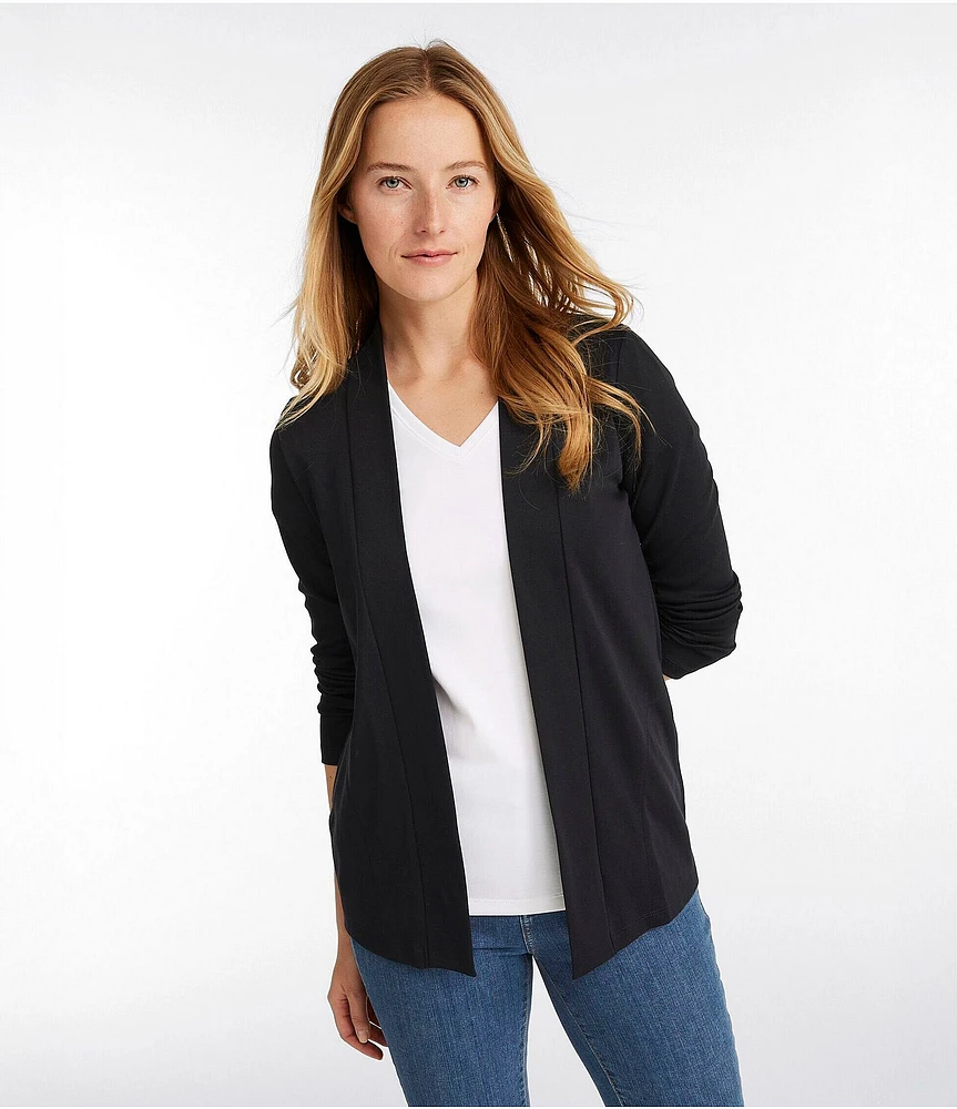 L.L.Bean Pima Cotton Long Sleeve Pocket Cardigan