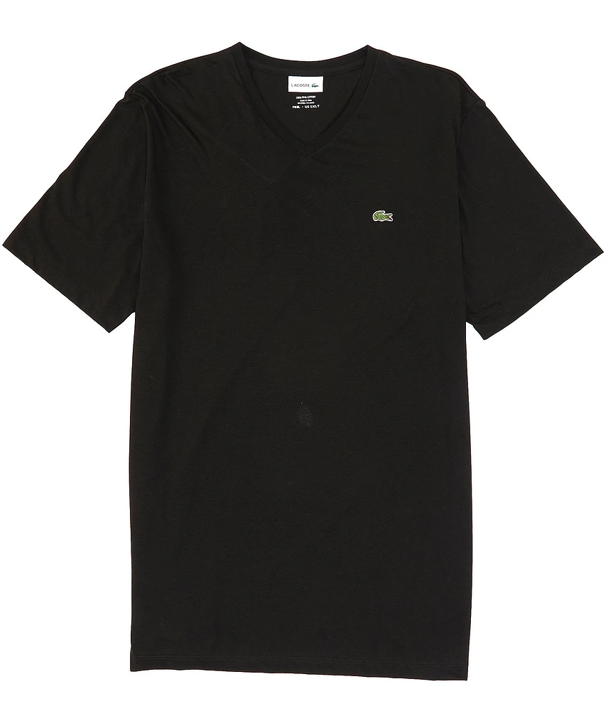 Lacoste Pima Cotton Short Sleeve V-Neck T-Shirt