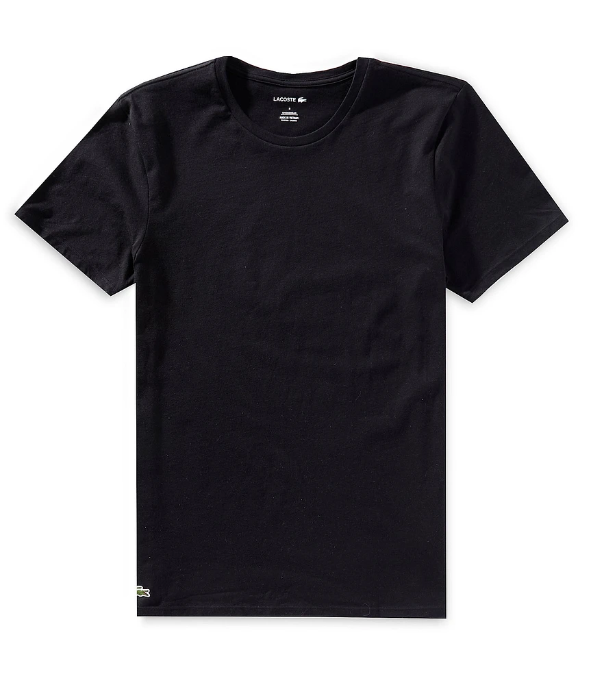 Lacoste Short Sleeve Regular Fit Crew Neck Undershirts 3-Pack