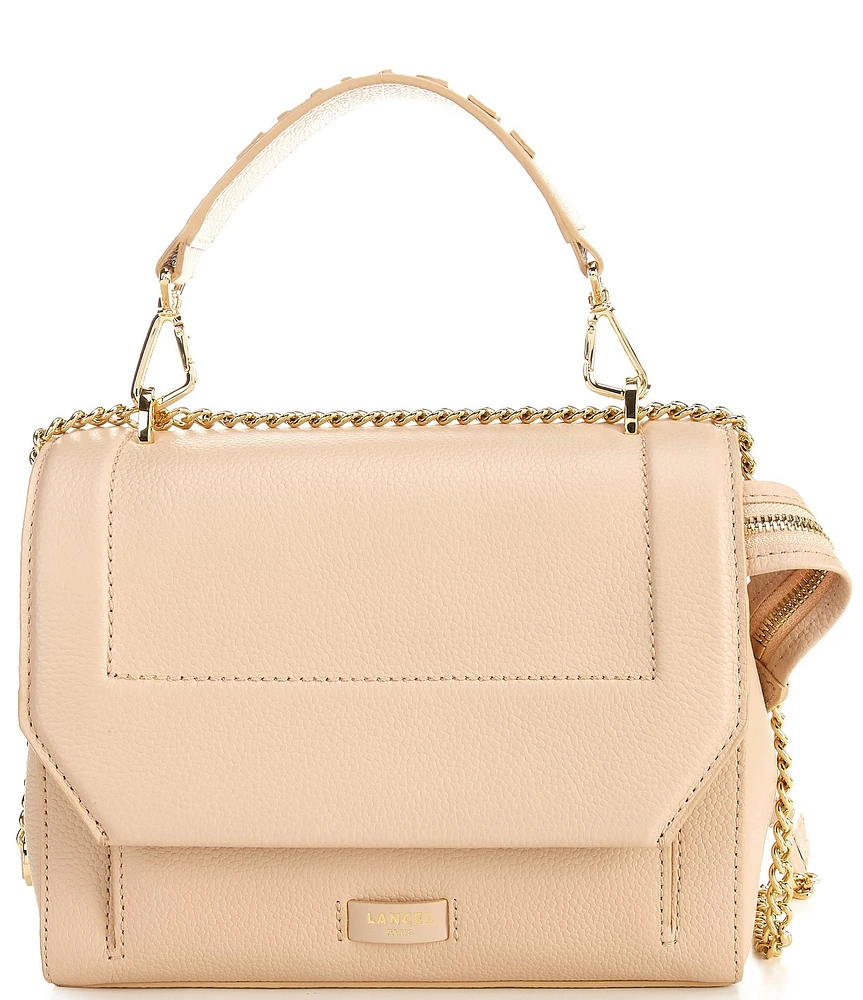 LANCEL Ninon Medium Flap Top Handle Satchel Bag
