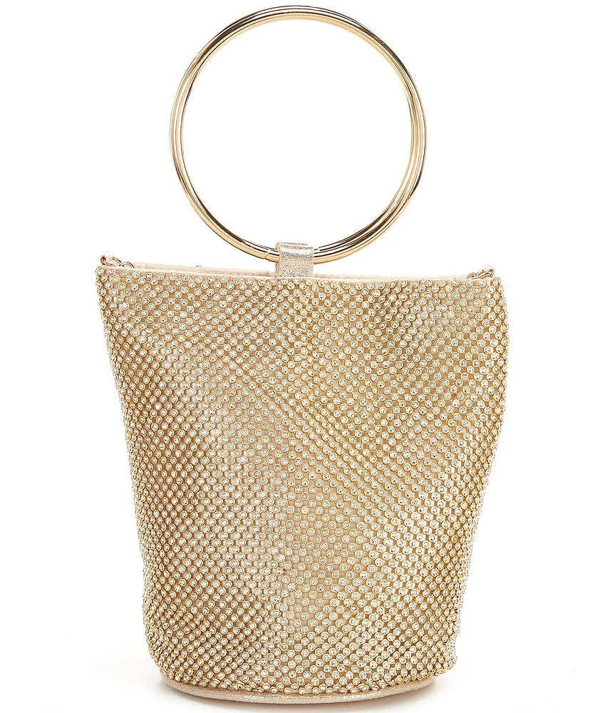 Landry Crystal Mesh O-Ring Top Handle Clutch