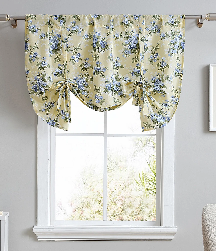 Laura Ashley Cassidy Sunny Floral Tie Up Window Valance