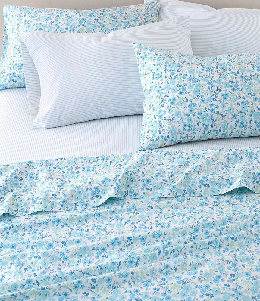 Laura Ashley Jaynie Floral Stripe Sheet Set