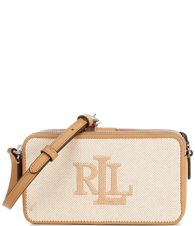 Lauren Ralph Lauren Witley Medium Canvas Contrast Trim Wallet