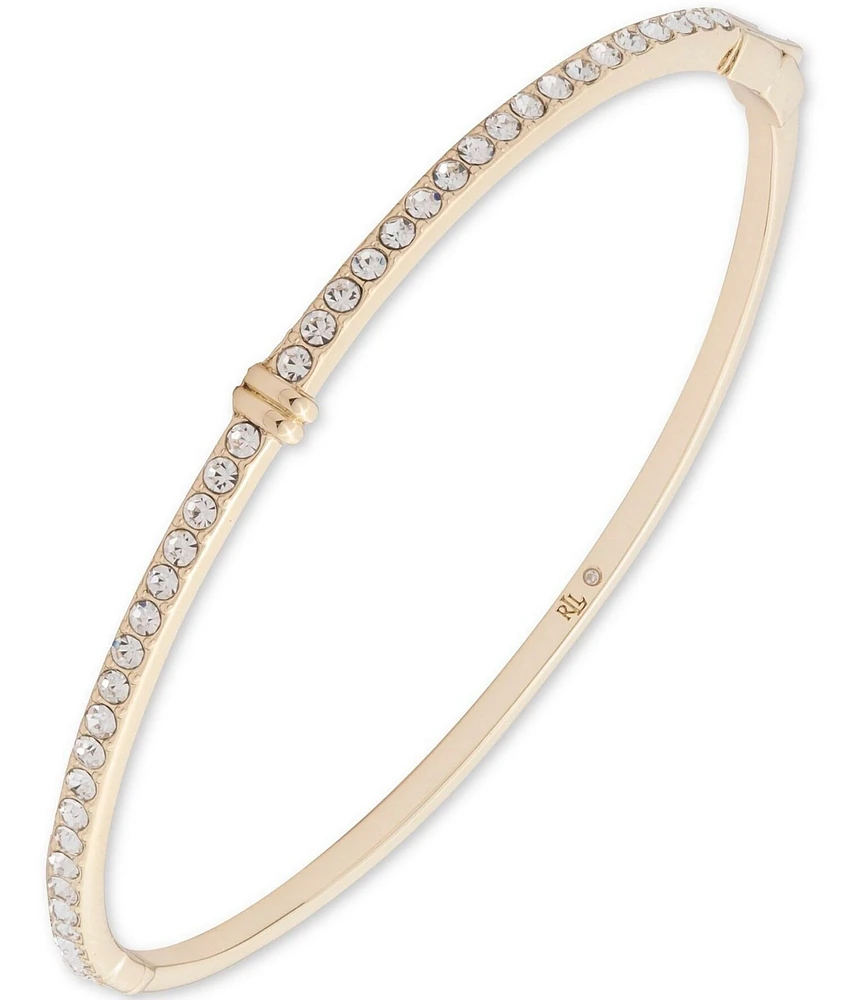 Lauren Ralph Lauren Crystal Thin Pave Bangle Bracelet