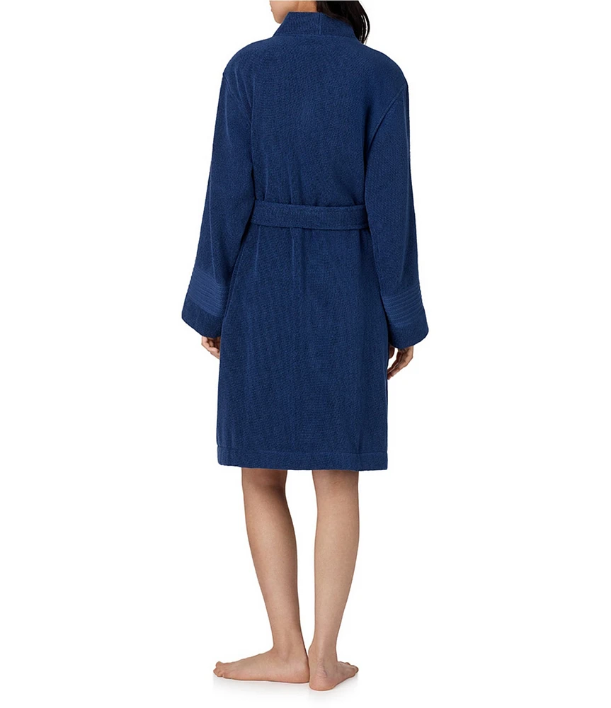 Lauren Ralph Lauren Greenwich Long Sleeve Terry Kimono Wrap Robe