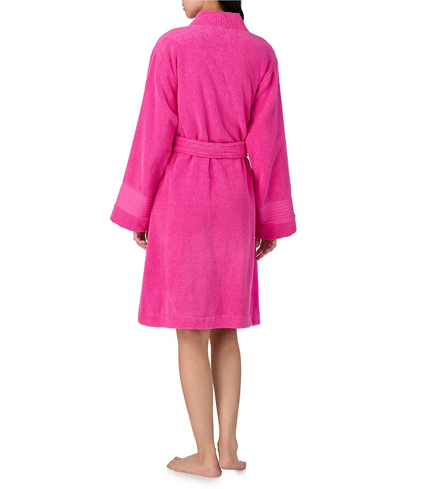 Lauren Ralph Lauren Greenwich Long Sleeve Terry Kimono Wrap Robe