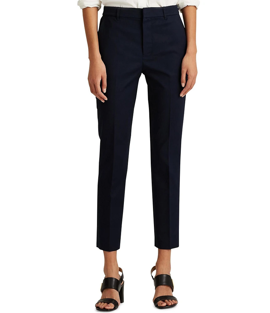 Lauren Ralph Lauren Stretch Mid Rise Skinny Leg Pants