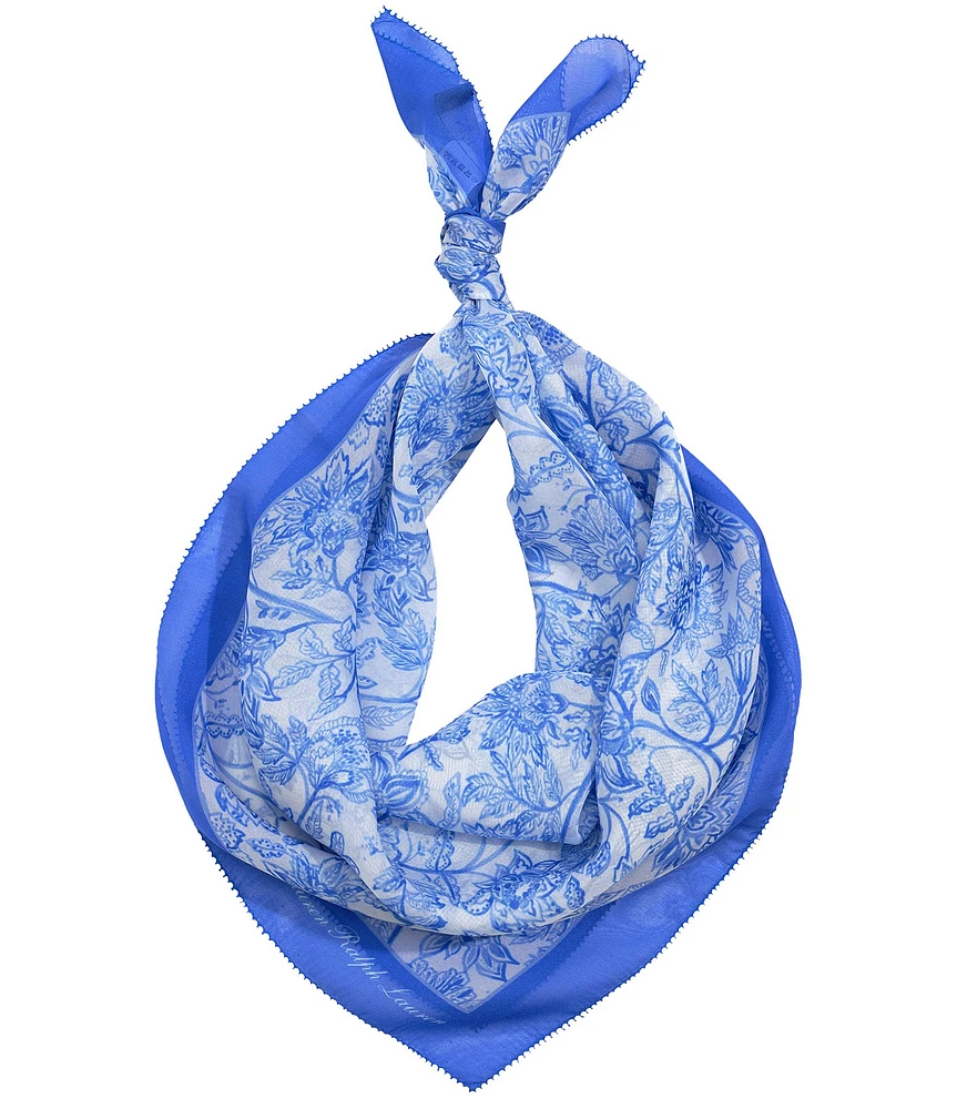 Lauren Ralph Lauren Summer Floral Square Scarf