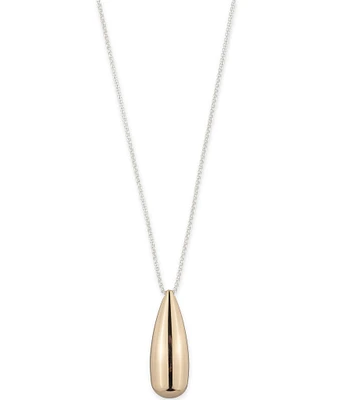 Lauren Ralph Lauren Two Tone Short Pendant Necklace