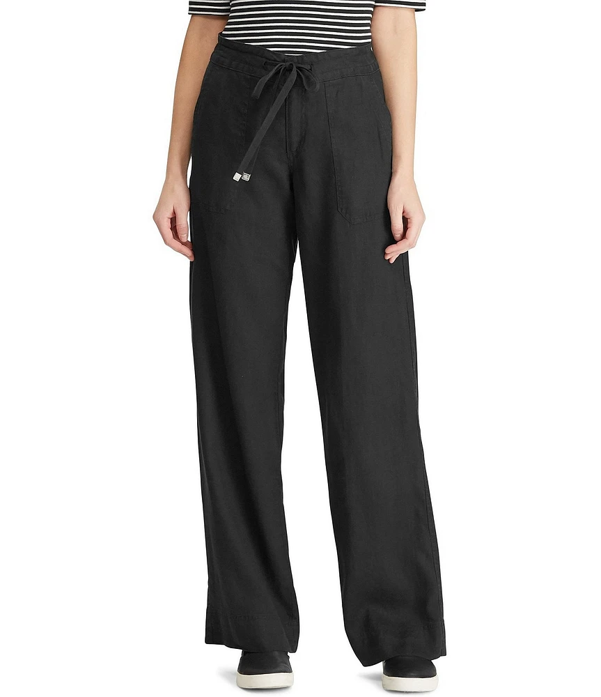 Lauren Ralph Lauren Wide Leg Linen Pants