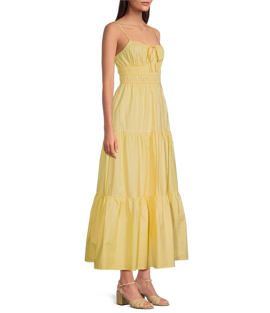 Layered With Love Poplin Scoop Neck Sleeveless A-Line Maxi Dress