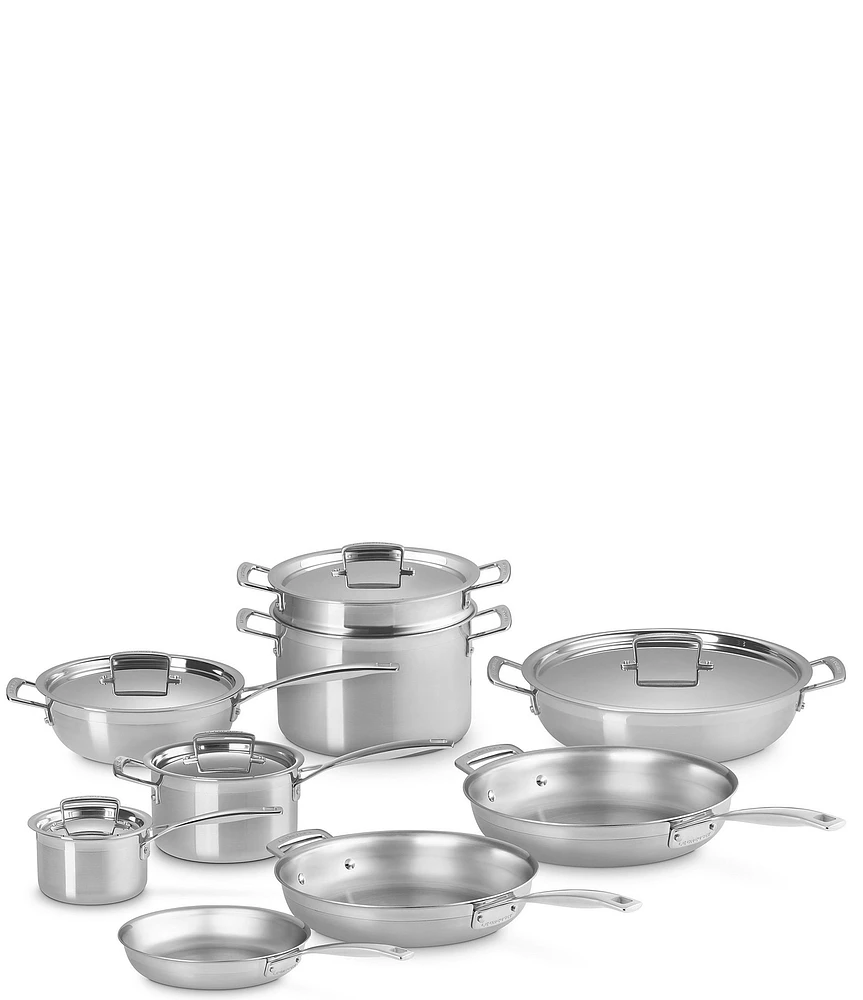 Le Creuset Classic Stainless Steel 14-Piece Cookware Set