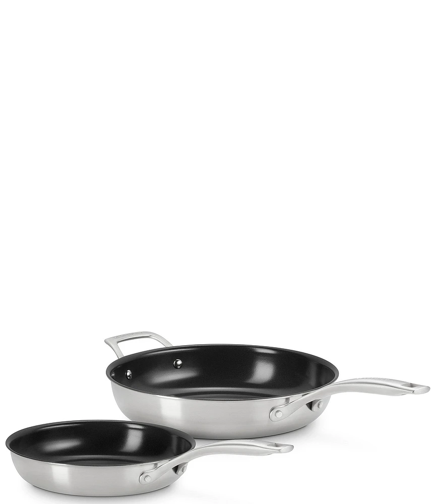 Le Creuset Essential Stainless Steel Non-stick 2-Piece Frying Pan Set