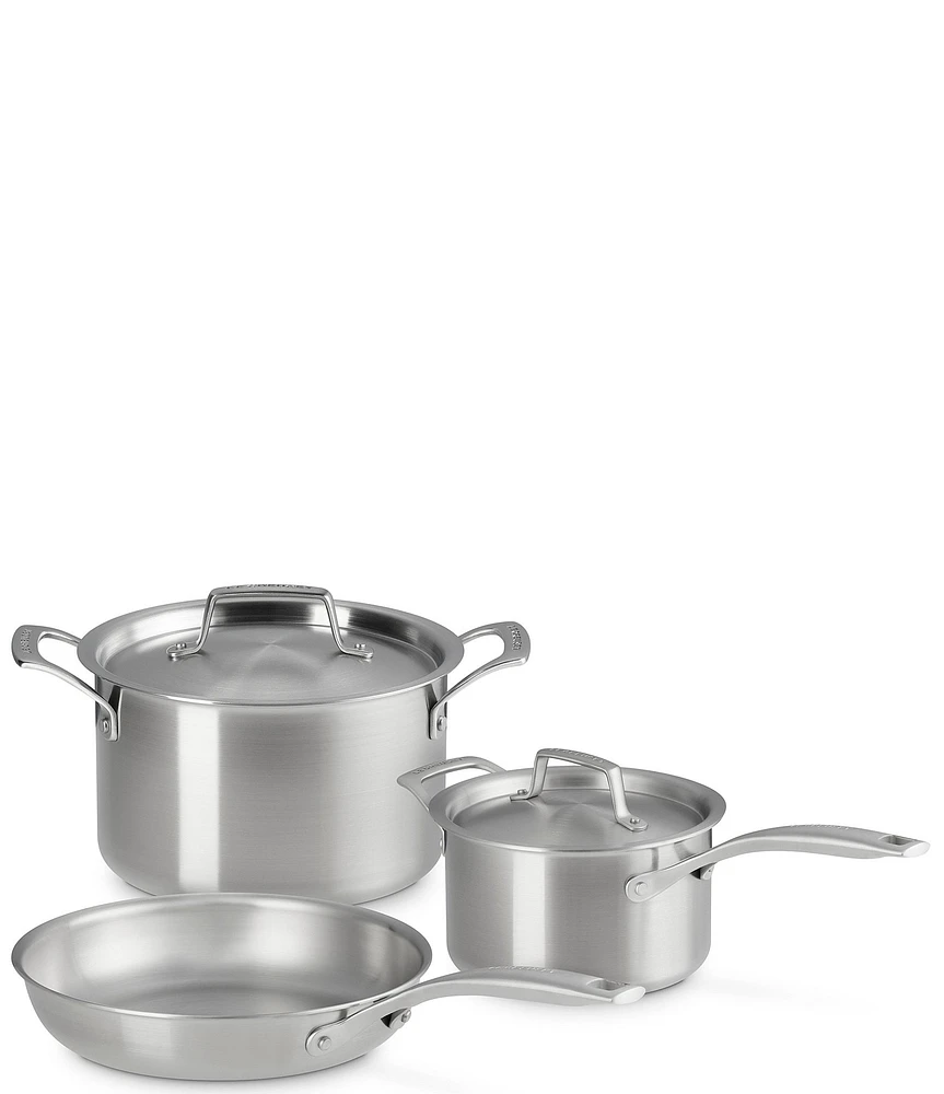 Le Creuset Essentials Stainless Steel -Piece Cookware Set