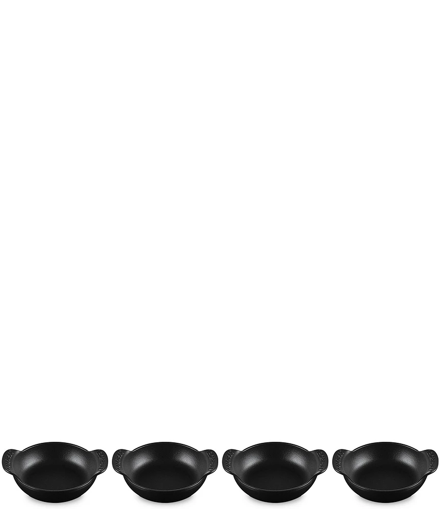 Le Creuset Gourmet Collection Enameled Cast Iron Set of 4 Mini Round Braisers