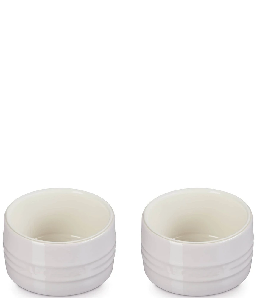 Le Creuset Stoneware Round Ramekin Straight Wall, Set of 2