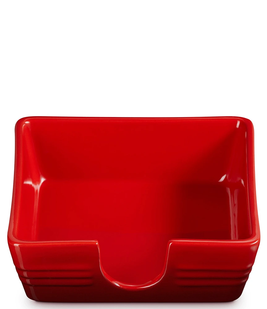 Le Creuset Stoneware Signature Cocktail Napkin Holder - 6 in.