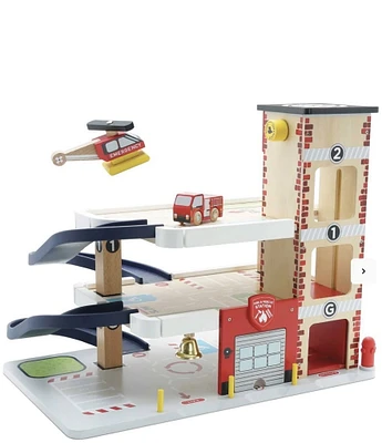 Le Toy Van Fire & Rescue Wooden Garage