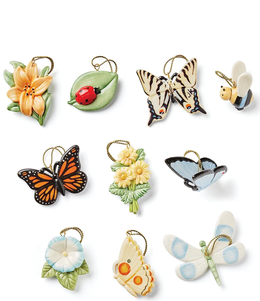 Lenox Butterfly Meadow 10-Piece Mini Ornament Set