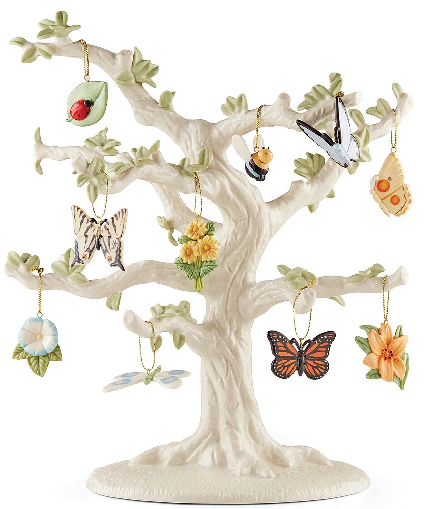 Lenox Butterfly Meadow 10-Piece Mini Ornaments & Tree Set