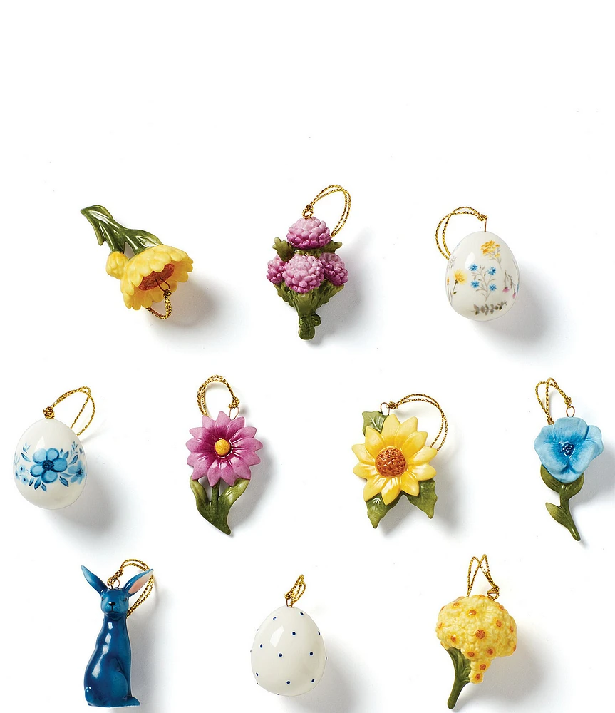 Lenox Floral Easter 10-Piece Mini Ornament Set