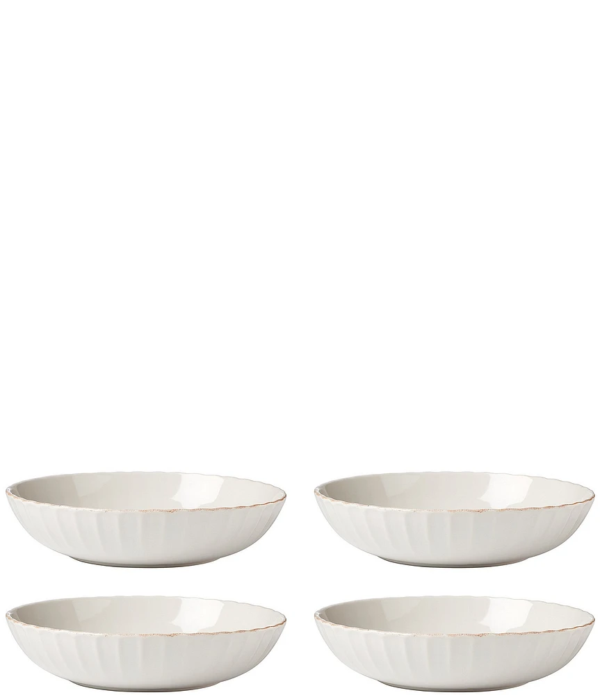 Lenox French Perle Scallop Pasta Bowls, Set of 4