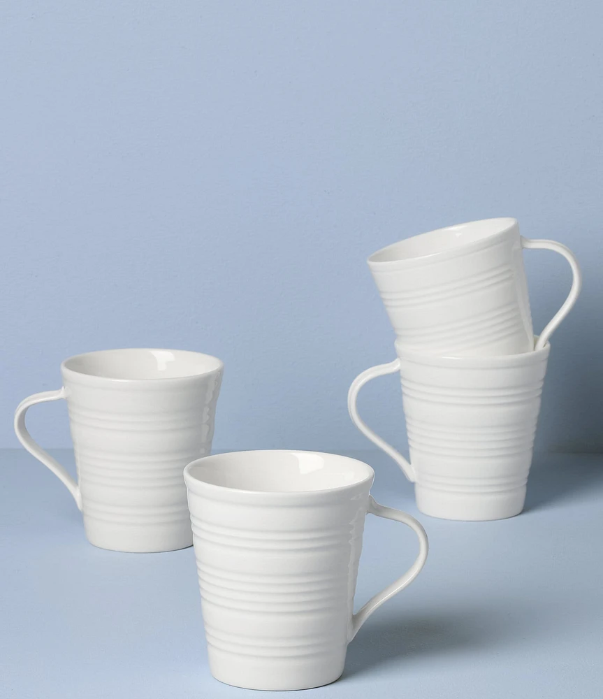 Lenox Tin Can Alley 4 Degree Mugs, Set of 4
