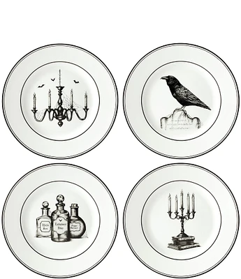 Lenox Vintage Halloween 4-Piece Dessert Plate Set