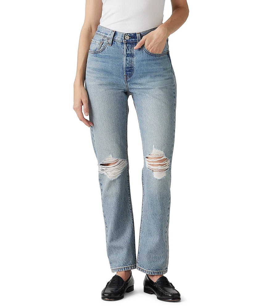 Levi's® 501® Original Straight Leg 5 Pocket Jeans