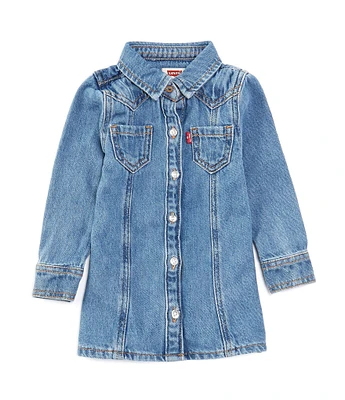 Levi's® Baby Girls Long Sleeve Denim Western Shirt Dress